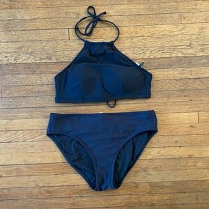 J. Crew Halter Bikini Black